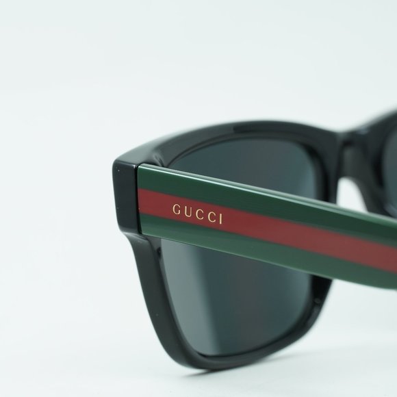 FINAL PRICE NEW GUCCI GG0340S 006 BLACK/MULTICOLOR GREY MENS SUNGLASSES - Picture 6 of 11